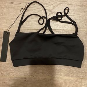 Carbon38 Black Strappy Sports Bra